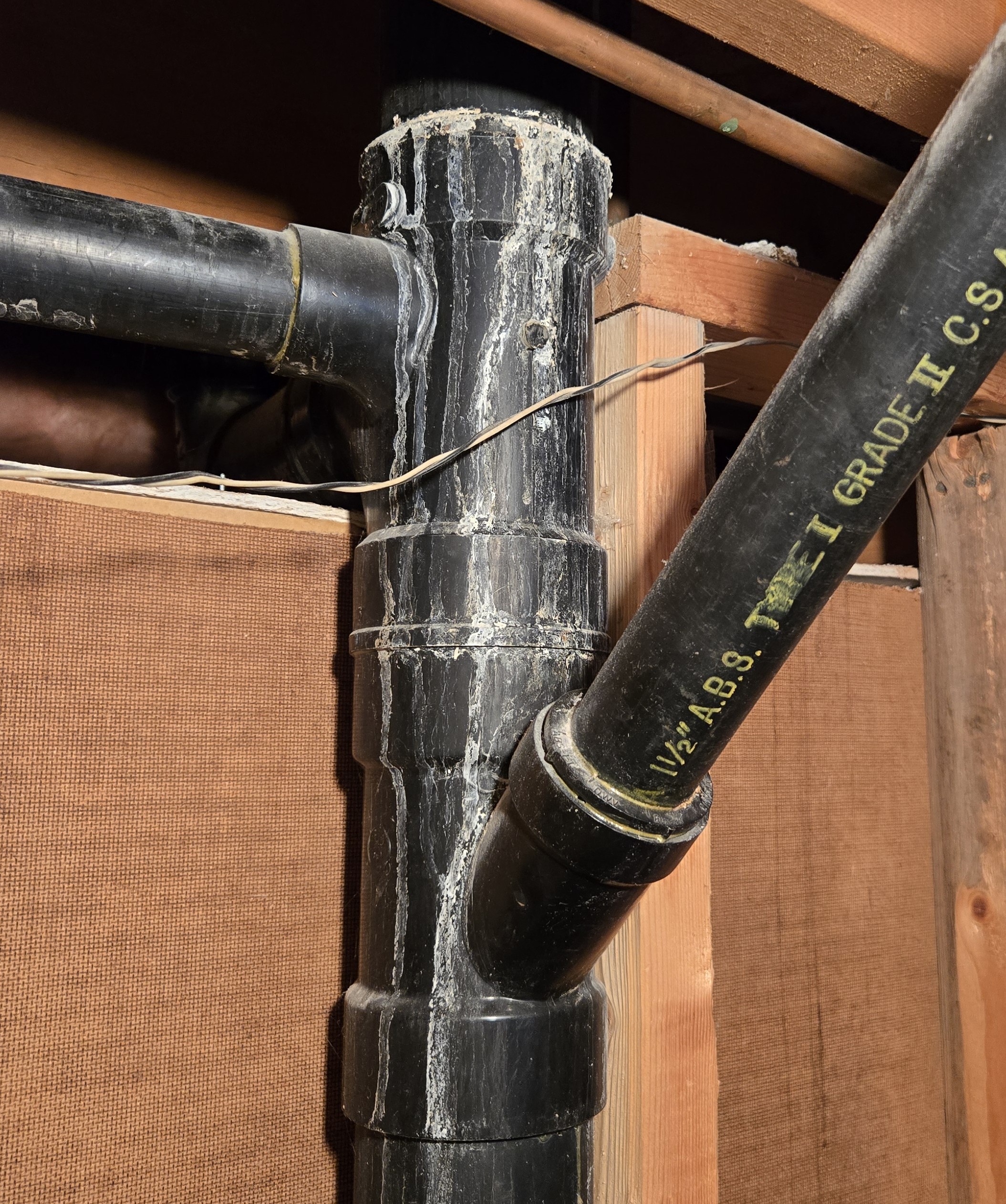 Water residue on plumbing inspection - Copy