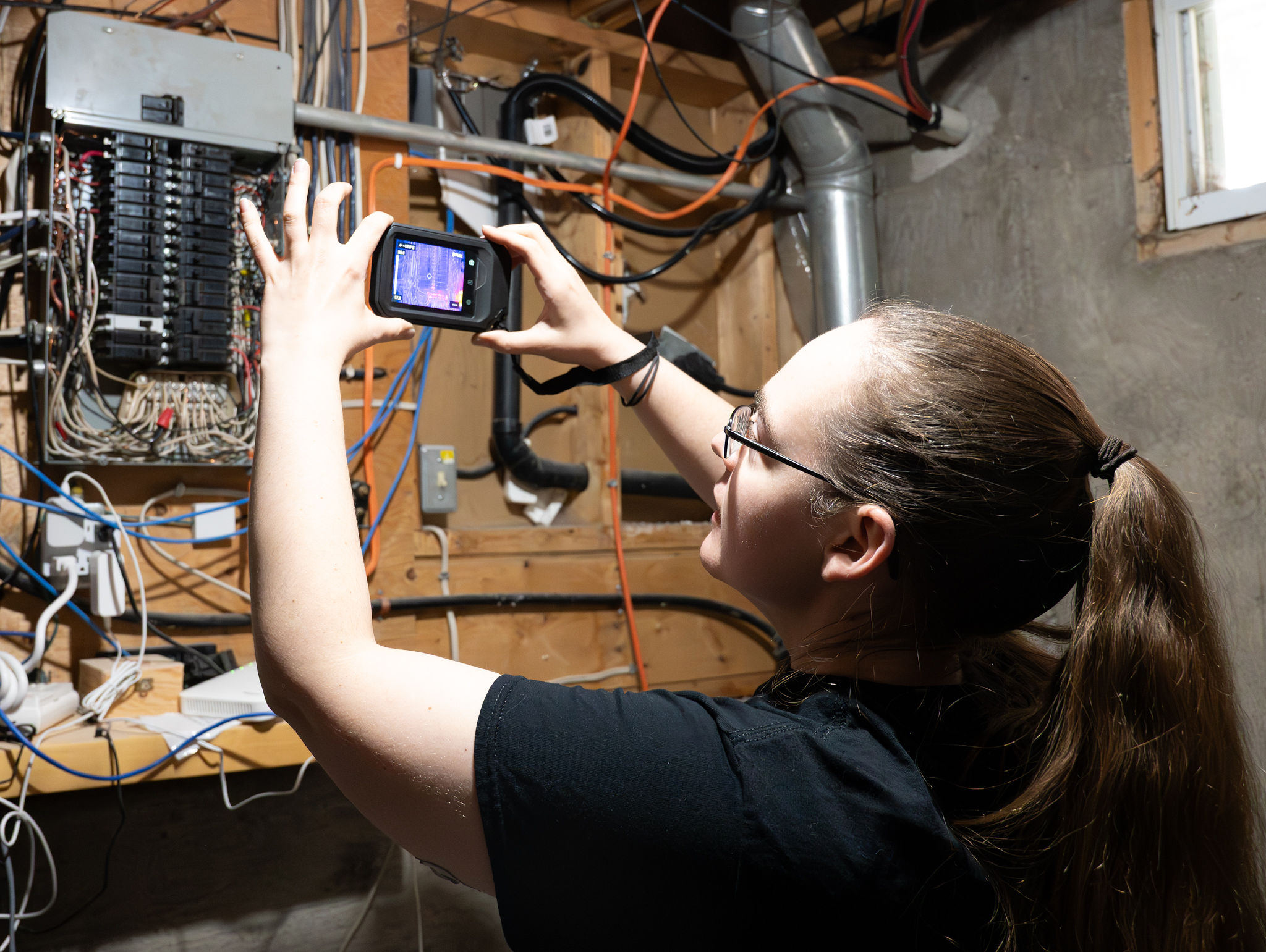 Thermal imaging electrical panel